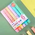 Pastel Highlighter Pen Set, 6 Pack