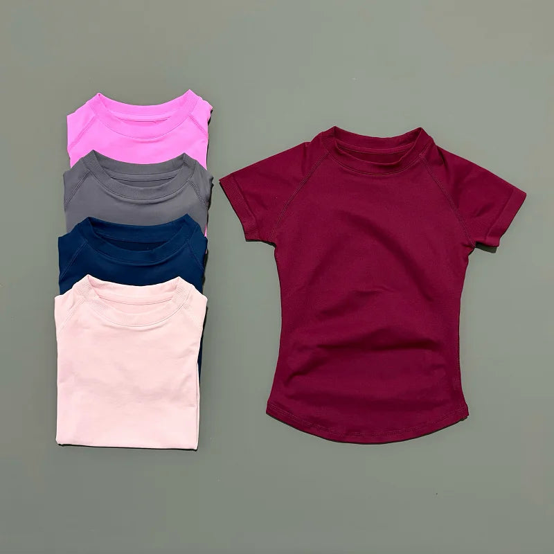 Sport Short Sleeve Top Women Running Sports T Shirt