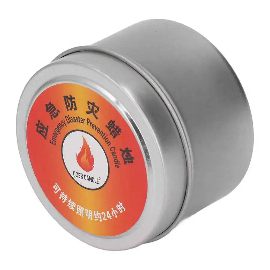 Outdoor Survival Candle 24 Hours Windproof Bright Waterproof Smokeless Camping Candle for Home Wilderness