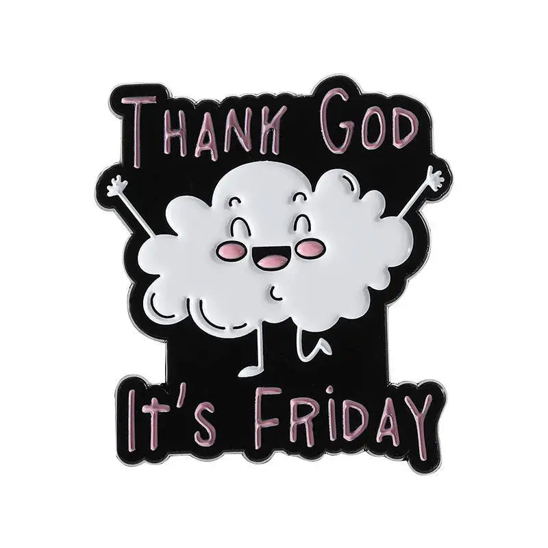 Creative Opossum Raccoon Cat Duck Pet Dog Enamel Pins Creative It's Fine I'm Fine Brooch Cute Penguin Turtle Sheep Pins Jewelry