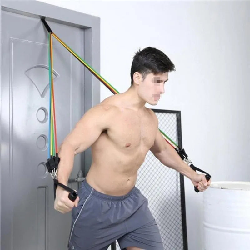 1/2pcs Elastic Resistance Door Anchor Holder Bands Tube Doorway