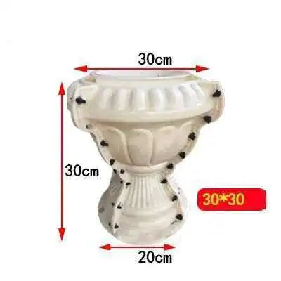 Plastic Thickened ABS Flowerpot Mold Cement Mold for Garden Balcony Fence Square Column Pier Roman Column Concrete Bonsai Mold