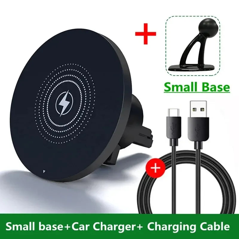 Magnetic Car Wireless Charger Magnet Fast Charging Station Car Phone Holder Mount for iPhone 17 16 15 14 13 Pro Max Min Macsafe
