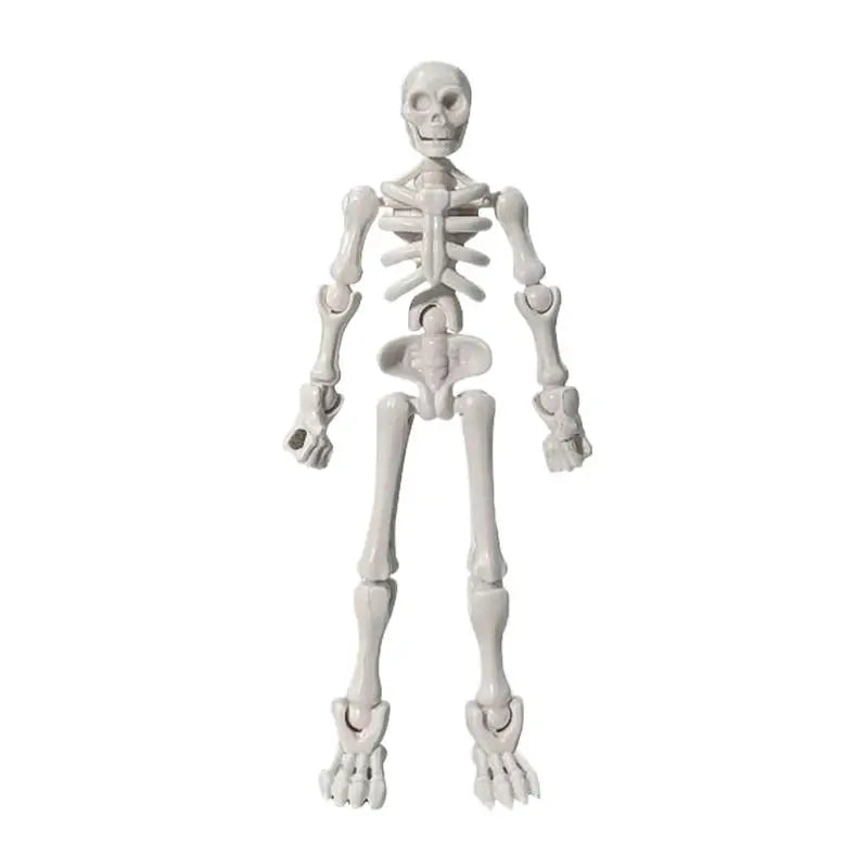 DIY Craft Halloween Party Haunted House Decor DIY Skeleton Figurines Plastic Posable Mini Skeletons with Movable Joints