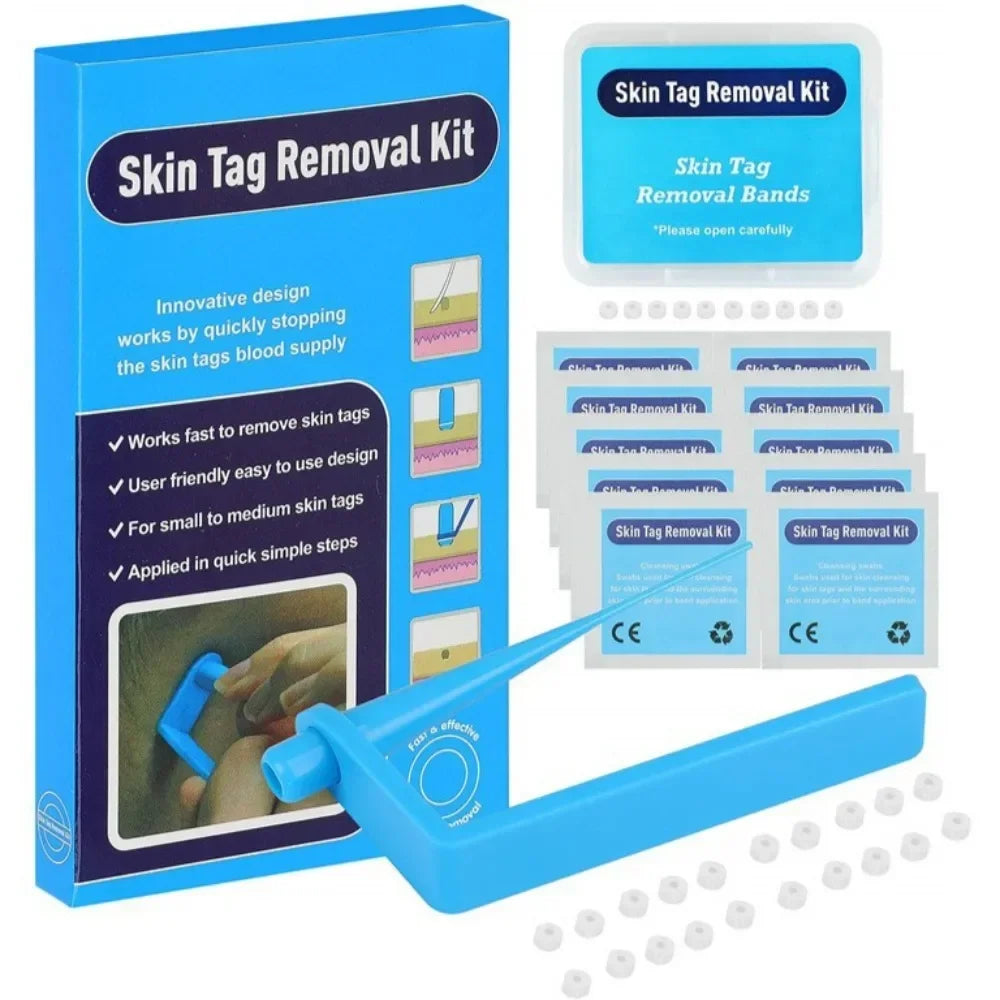2-in-1 Skin Tag Removal Kit Skin Mole Wart Remover Device Dots Acne Flesh Face Pot Treatment Beauty Tools Skin Care Tools
