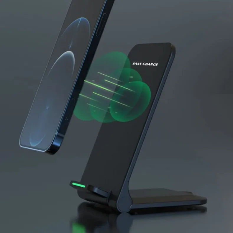30W Foldable Wireless Charger Stand Pad For iPhone 14 13 12 11 Pro Max X Samsung S21 S20 Fast Charging Dock Station Phone Holder