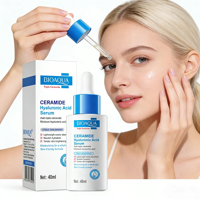 BIOAQUA Ceramide Hyaluronic Acid Serum for Face Moisturizing Anti Wrinkles Anti-aging Whitening Facial Essence Skin Care