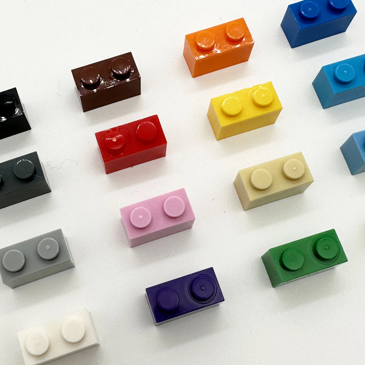Bricks Compatible 3004 1x2 Dots DIY Building Blocks Thick