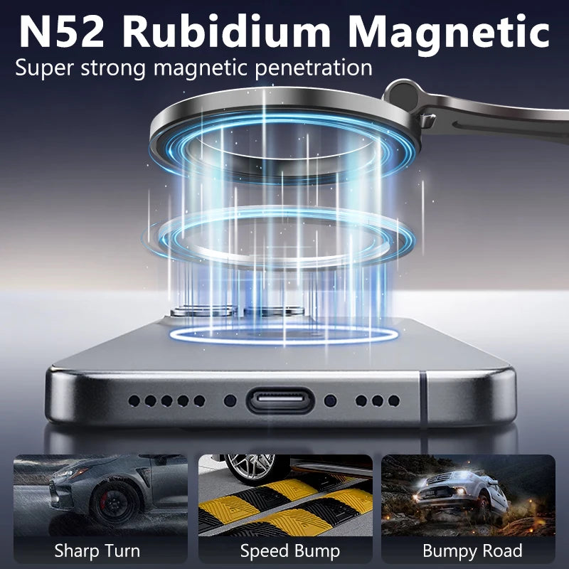 Zinc Alloy Vacuum Phone Holder 360 Suction Car Mount Dashboard Holder Universal Phone Holder for Car Gym Kitchen Car Accessories