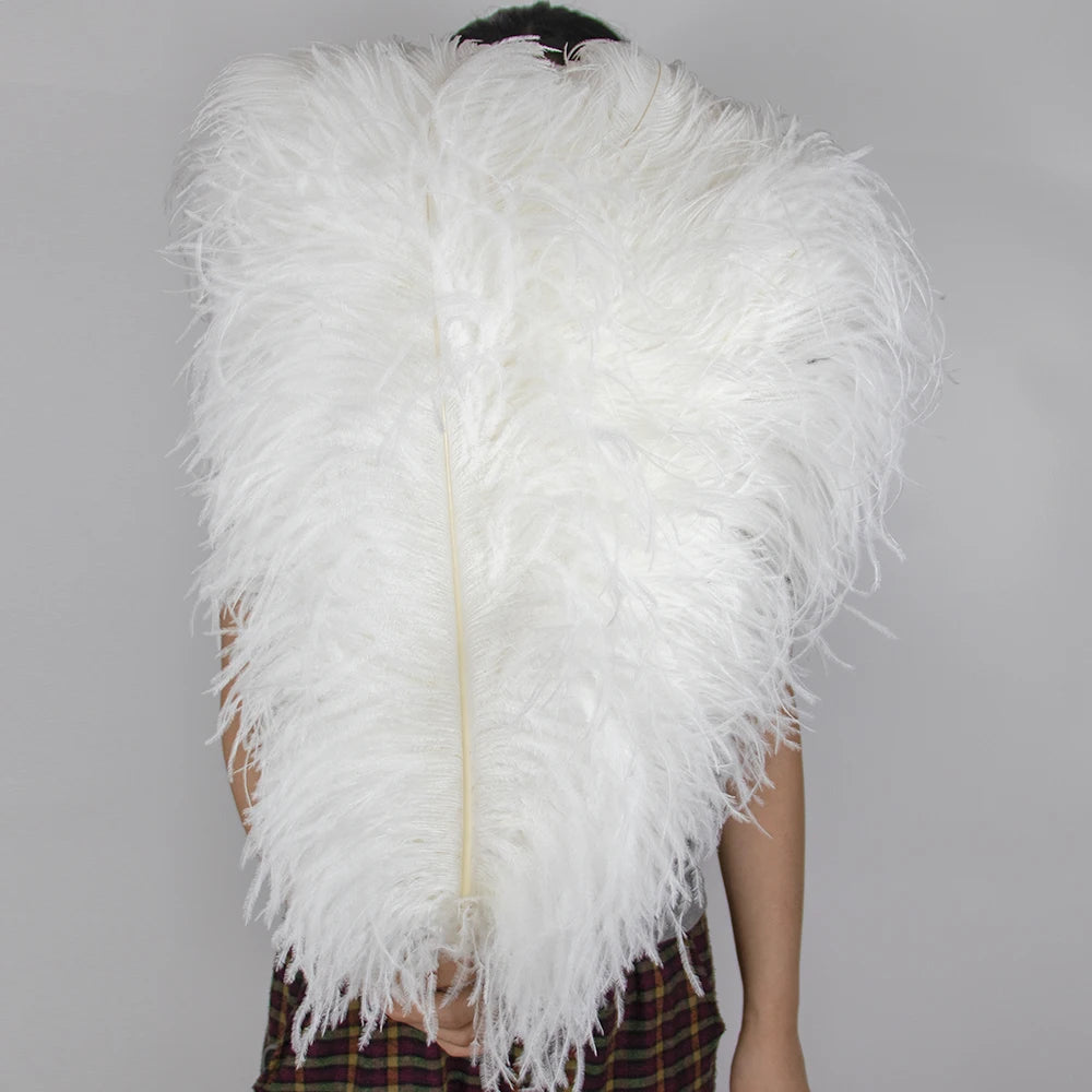 10PCS/Lot White Ostrich Feathers Plume for Wedding Table Centerpieces Carnival Prime Decor  45-50CM 55-60CM Ostrich Plumas Large