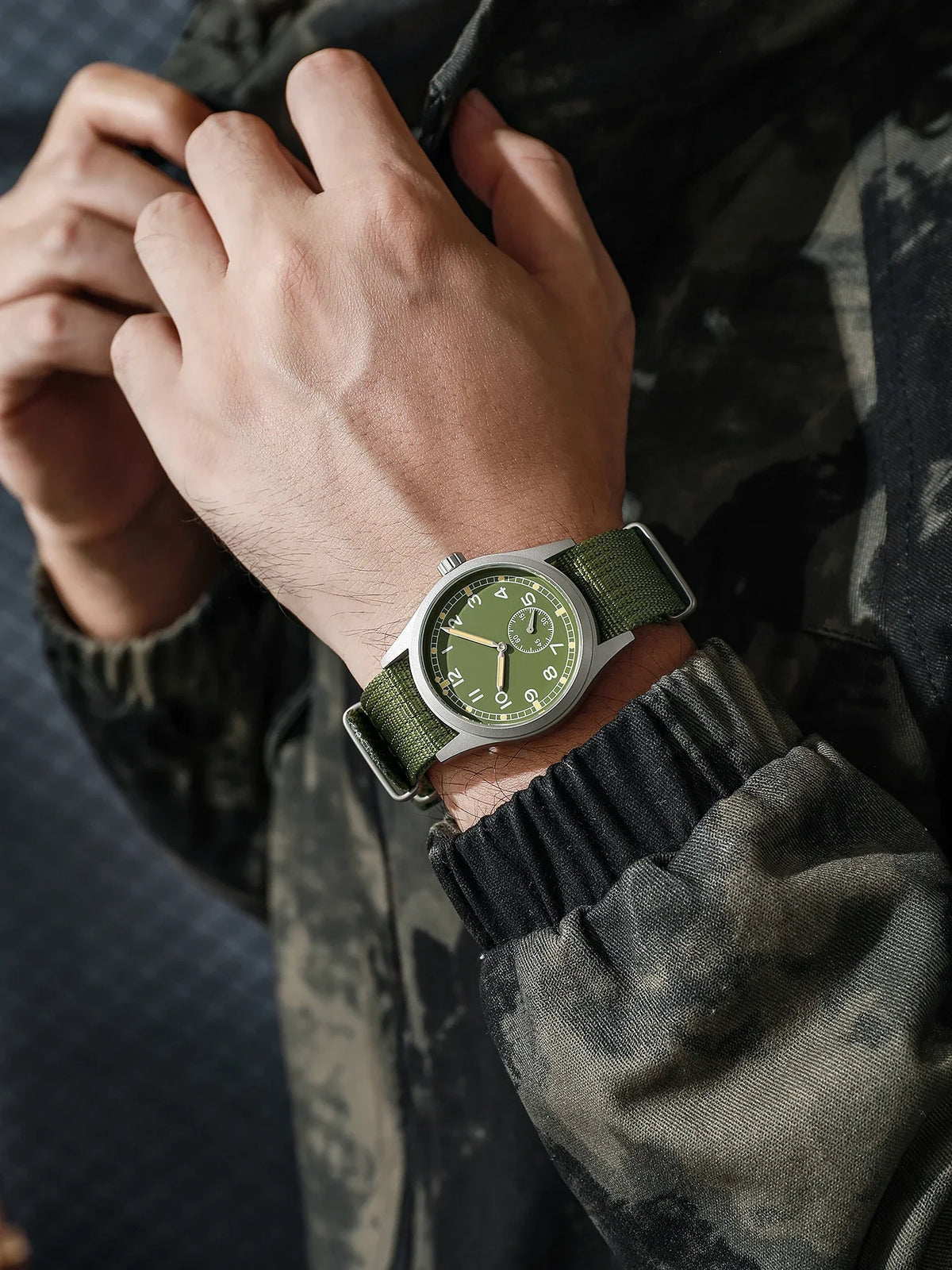 TPW Luminous Men's Vintage Military Field Watch Retro Quartz 38mm