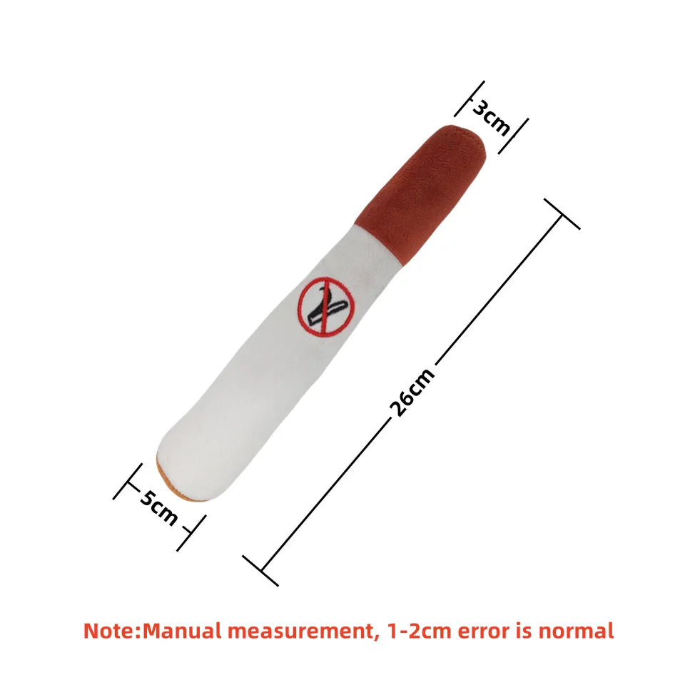 Interactive Dog Joint Sound Puppy Toys Cigar for Small Resistant
