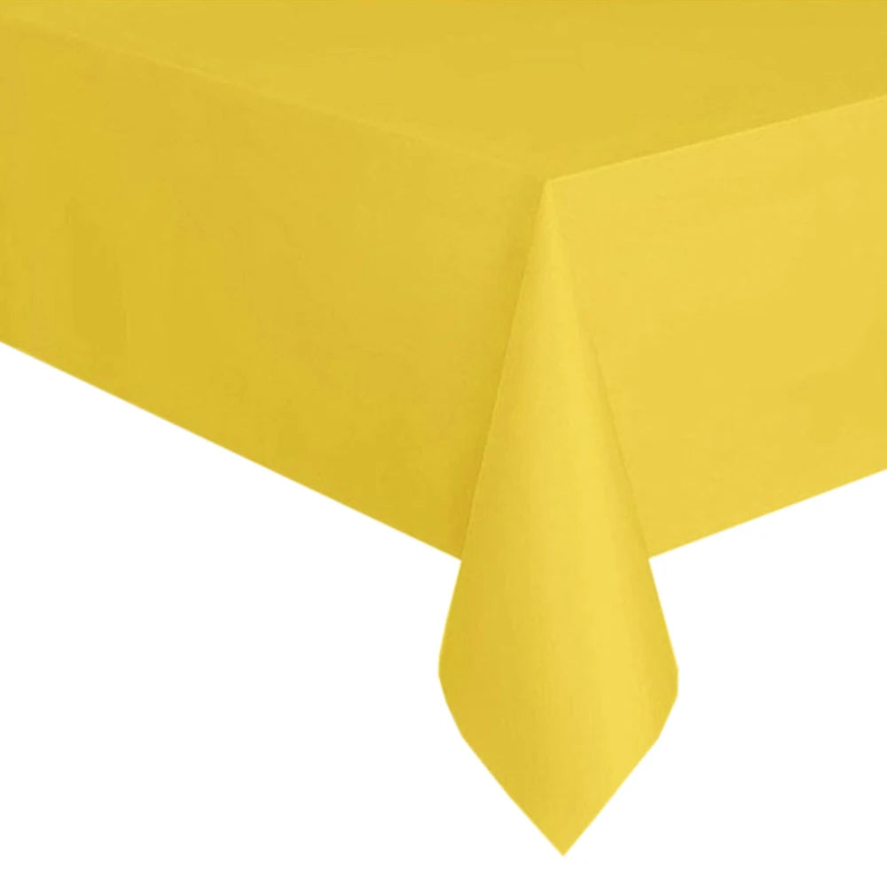 Disposable Tablecloth Pink Blue White Plastic Tablecloths for Birthday Party Christmas Table Cover Rectangular Table Tablecloths