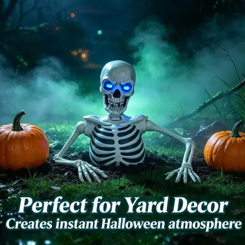 Halloween Half Skeleton Decor Prop
