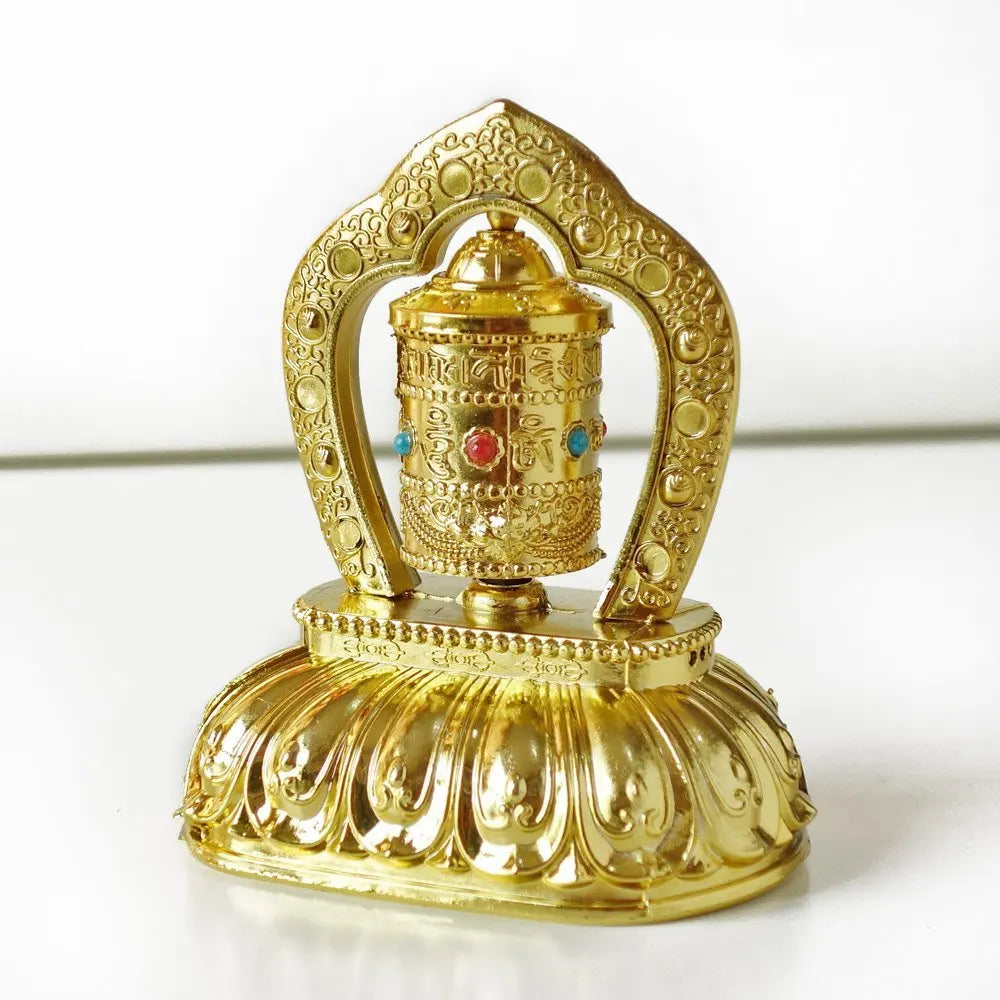 Solar Tibet Prayer Wheel Tibetan Decorations Car Accessories Interior Parts Buddhist Prayer Scriptures Car Decorative Ornamen