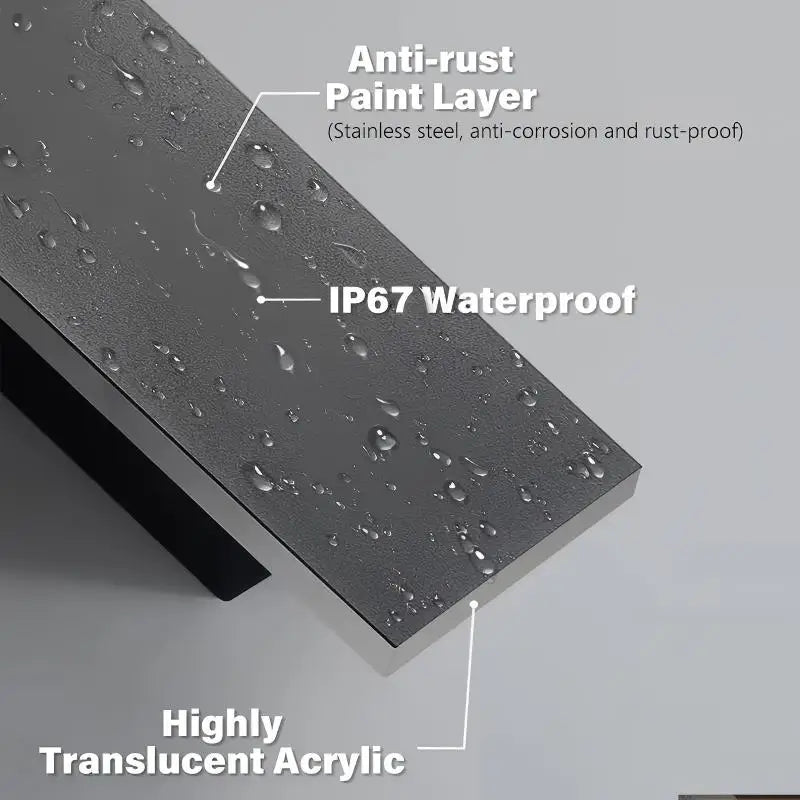 Waterproof Outdoor Wall Lamp LED Long Linear Lighting IP65