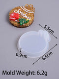 DIY Round Christmas Pendant Silicone Mold Handmade Crown Bell Plaster Resin Mold Ornaments Tree Hanging Craft Decor Party Decor