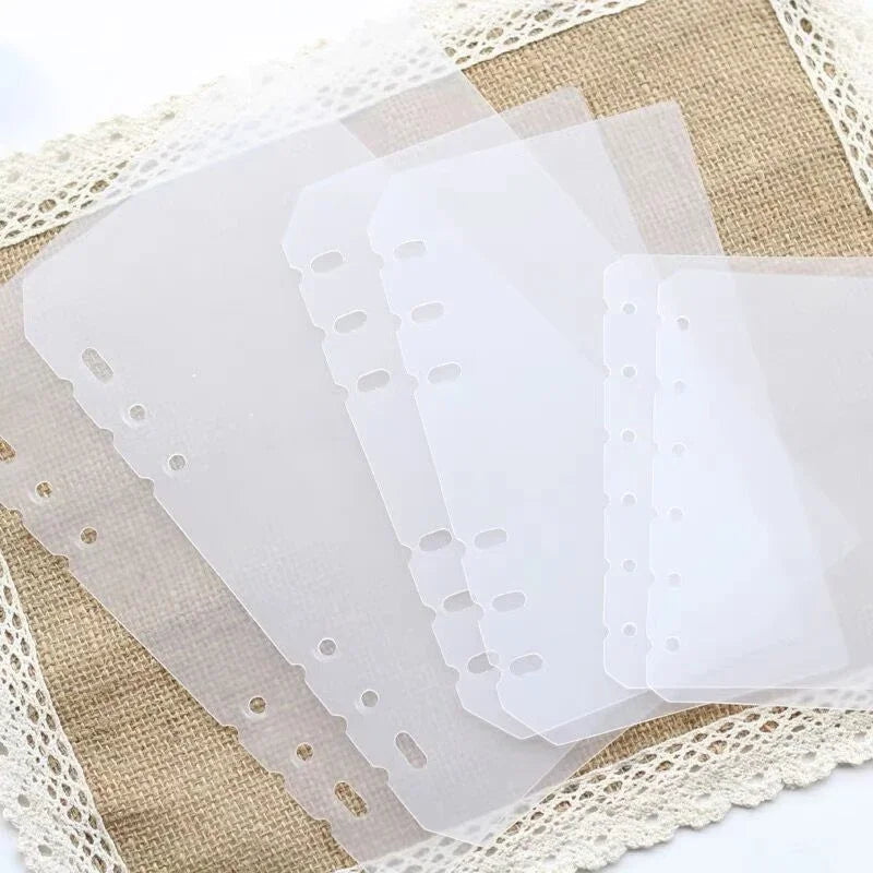 A4 B5 A5 A6 A7 2Pcs Loose-leaf Divider and