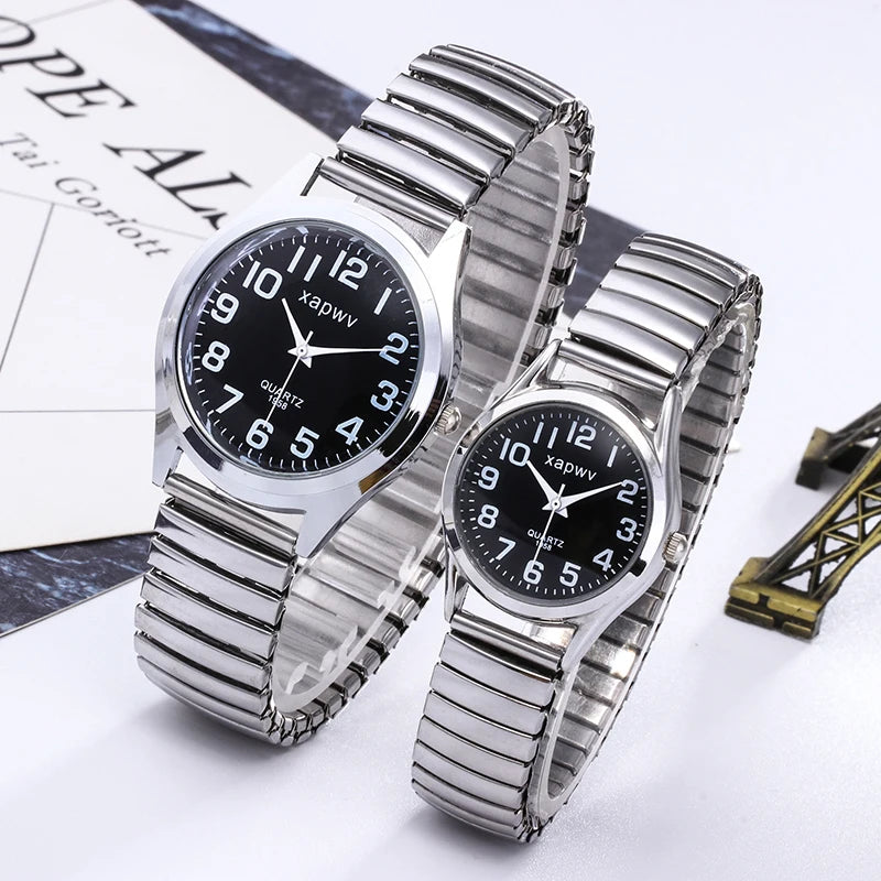 Large Dial Watch Men's Simple Women's Quartz Watch Fashion