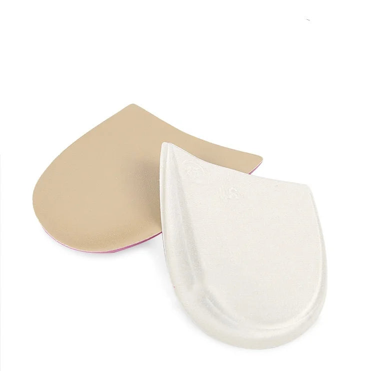 Heel Pad For Men Women Leather O-shaped Orthopedic Insoles