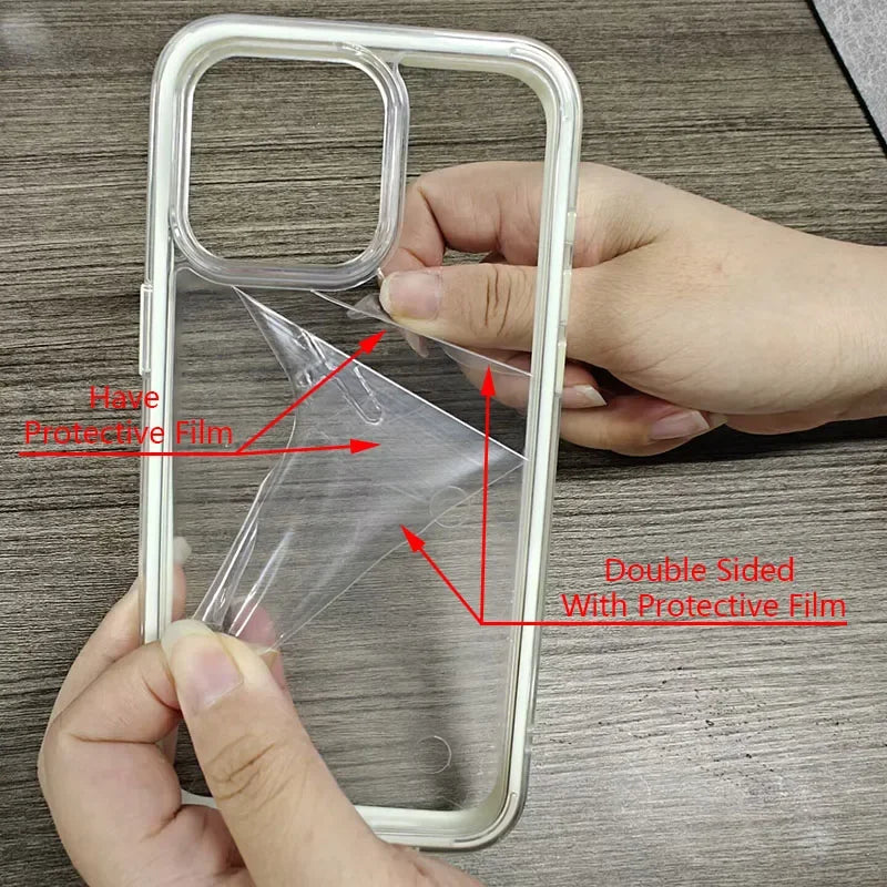 Luxury Candy Color Frame Clear Back Phone Case For iPhone 17 Air 16 15 14 13 12 18 Pro Max Plus Acrylic Shockproof Bumper Cover