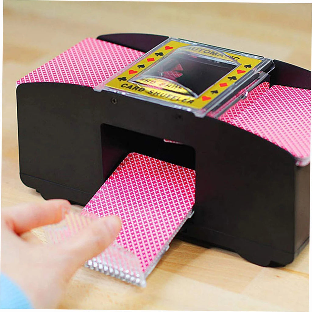 Automatic Playing Card Shuffler Mixer Games Poker Sorter Machine Dispenser for Travel Home Festivals Xmas Party Battery Operate