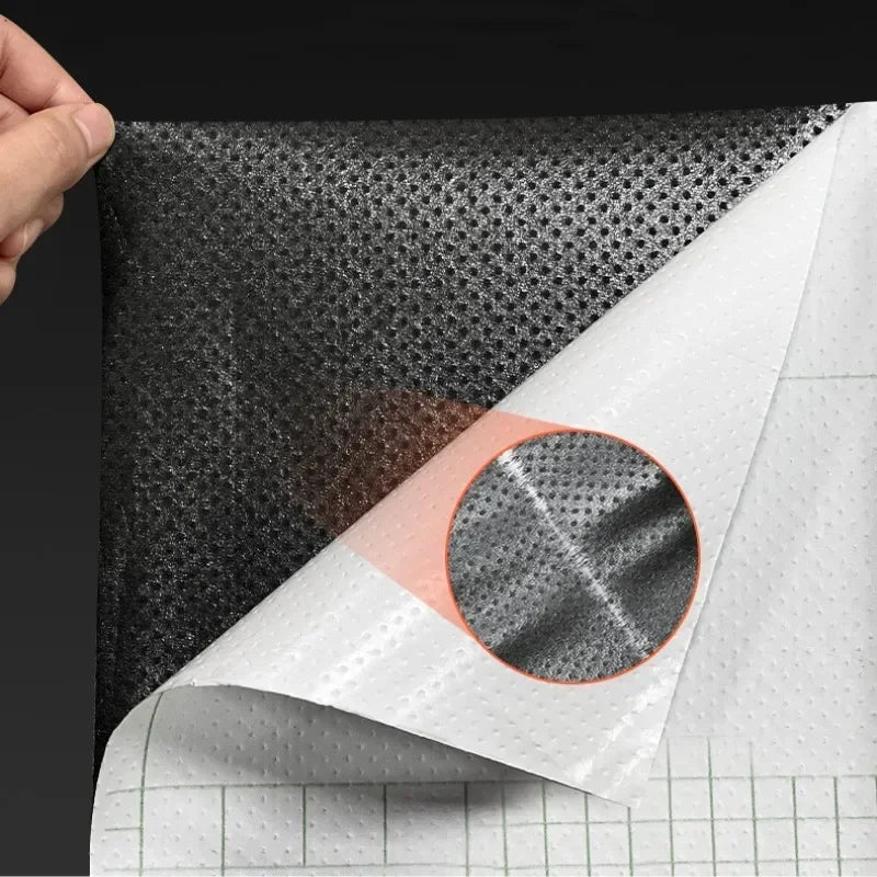 Self Adhesive Breathable Leather Car Seat Repair Perforated Faux Genuine Leather Leather Sofa Car Interior Refurbishment Sticker