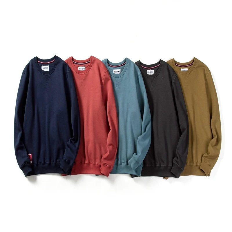Autumn Fashion Mens Hoodies Solid Casual O-neck Sweatshirt Class Style Male New Trend Long Sleeve Hoodies Men Streetwear BP20931