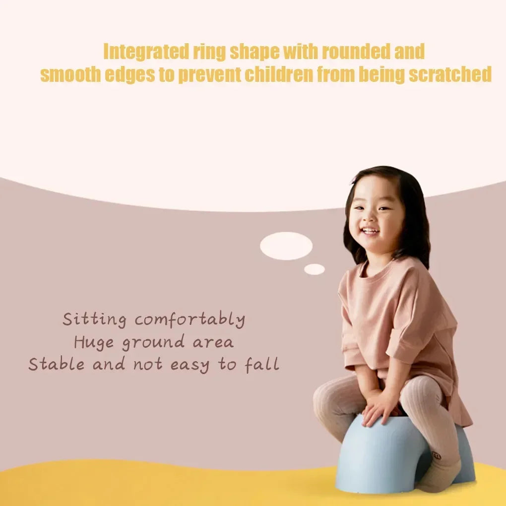 Stool Plastic Rainbow Shape Footstool Safety Kids Step Stool Seat