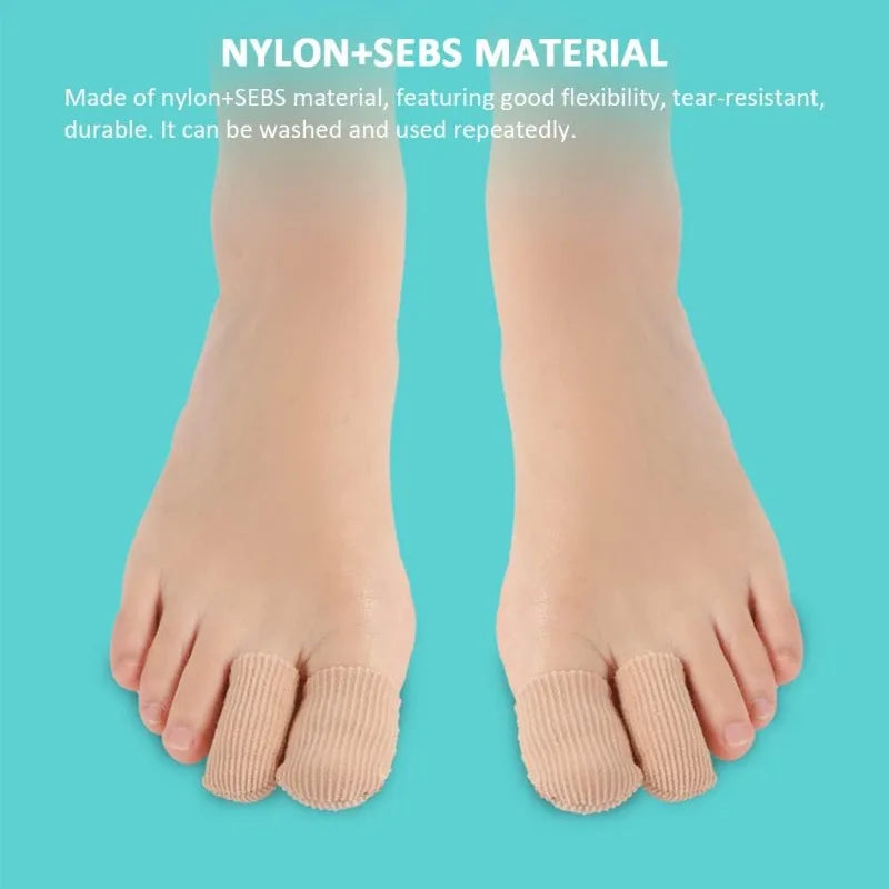2/5pcs Gel Toe Guard for Big Toes Soft Fabric Breathable Toe Protectors Anti-friction Big Toe Guard for Men and Women