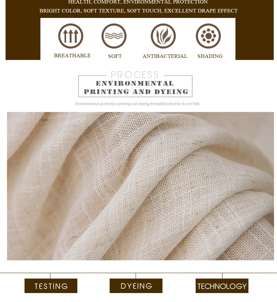 Thick Linen Look Sheer Curtains for Living Room Tulle Curtains for Bedroom Window Kitchen Door Curtain Short Rideaux Chambre