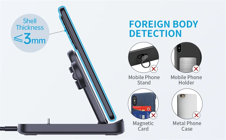 HaaYot Professional Galaxy Z Flip & Fold 7 6 5 Wireless Charger Stand Fast Charging Station Dock for S26 Ultra Galaxy Watch Buds