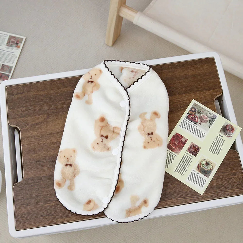Luxury Pet Cat Costume Clothes for Cats Winter Kitten Sphynx Sweatshirt Puppy Fleece Vest Warm Jacket Coat Small Dogs Clothing
