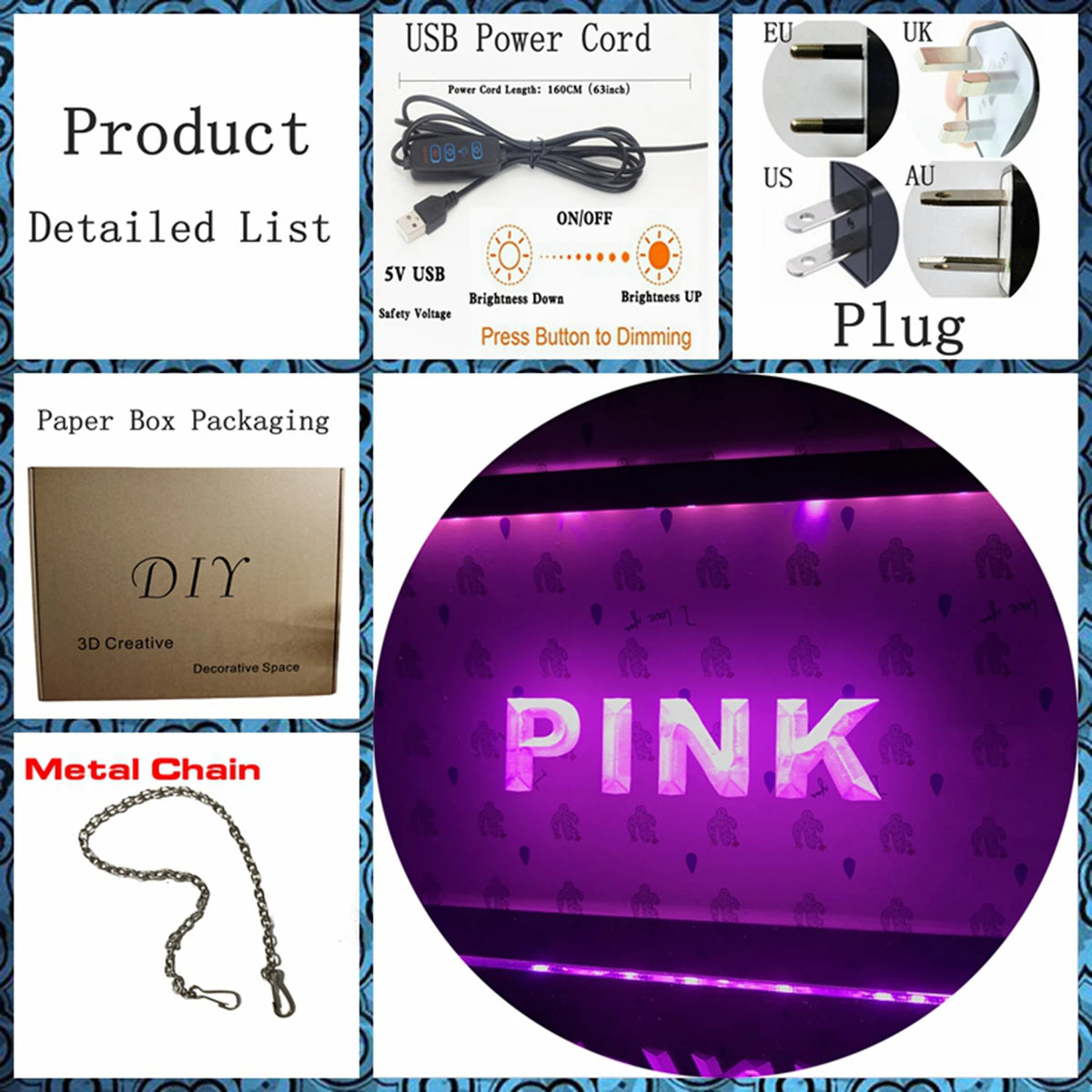 Piercing Beauty Shop LED Neon Sign-3D Carving Wall Art for Home,Room,Bedroom,Office,Farmhouse Decor