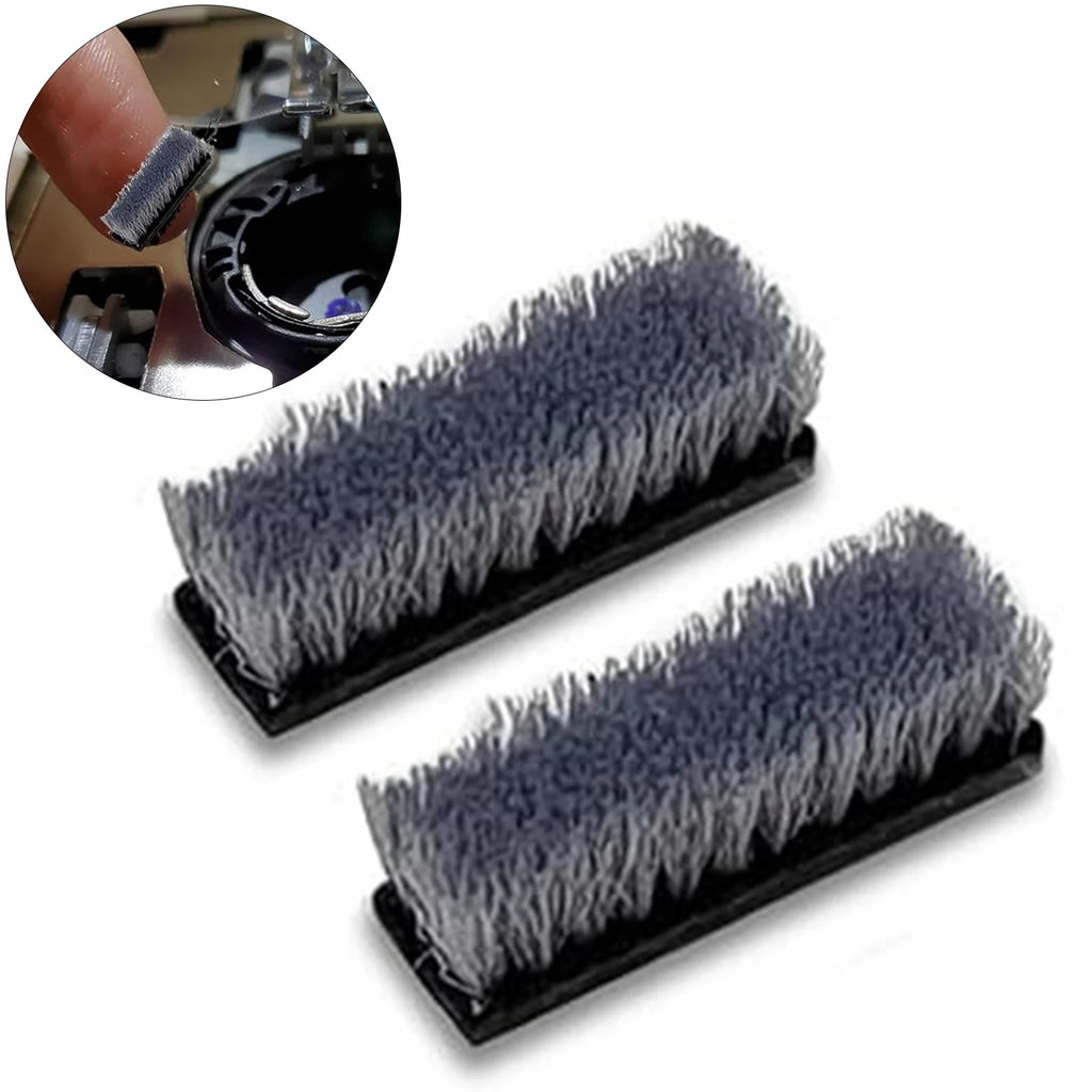 2Pcs Small Built-in Brush Used for Bobbin Case - Fits for Most Domestic, Industrial Sewing Machines and Embroidery Machines