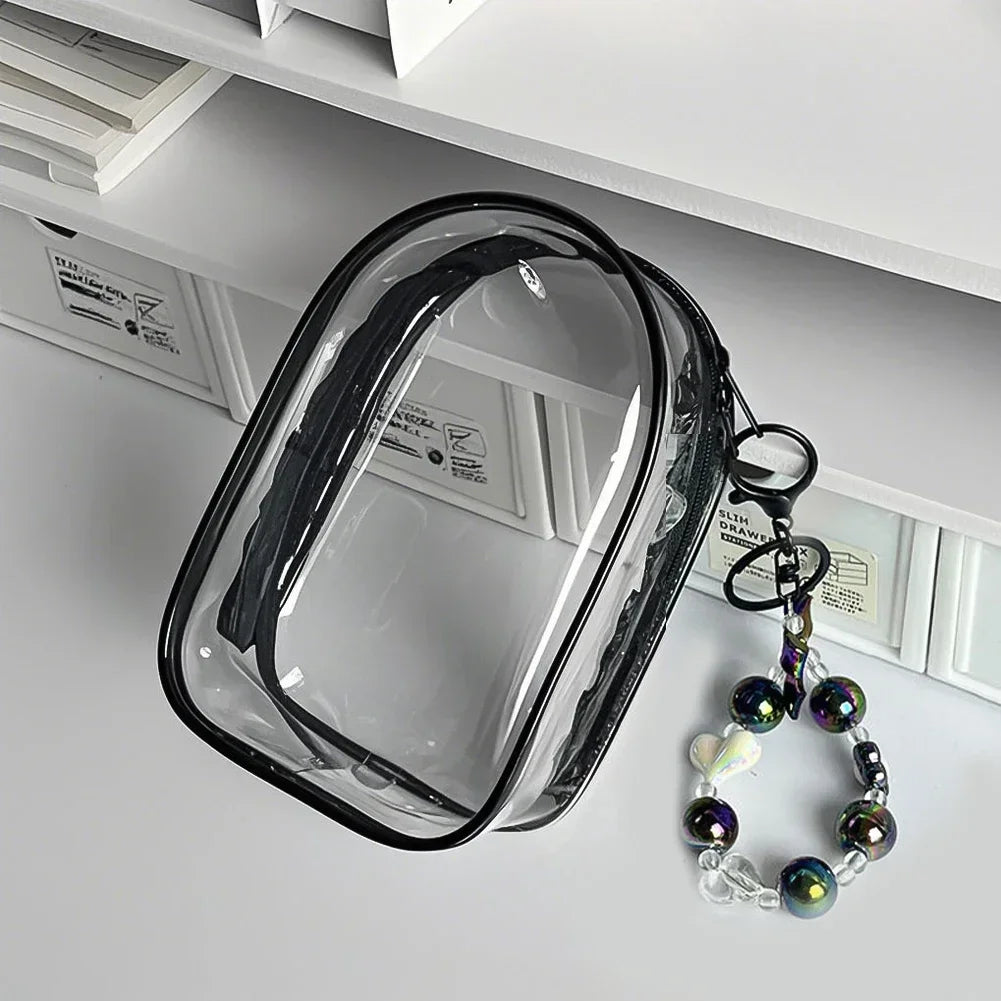 2025 New For 17cm Labubu V2 V3 15cm PVC Storage Bag Dolls Display Bag Cotton Doll Outfit Crossbody Pain Bag Home Organization
