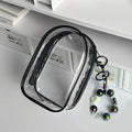 2025 New For 17cm Labubu V2 V3 15cm PVC Storage Bag Dolls Display Bag Cotton Doll Outfit Crossbody Pain Bag Home Organization