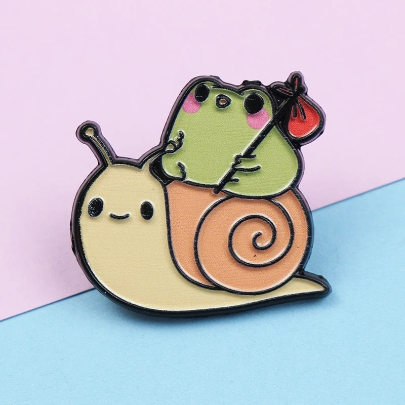 Cute Animal Series Enamel Brooch Alloy Pin Cartoon Kawaii Capybara Cat Dog Duck Pet Backpack Lapel Badge Jewelry Gift for Kids