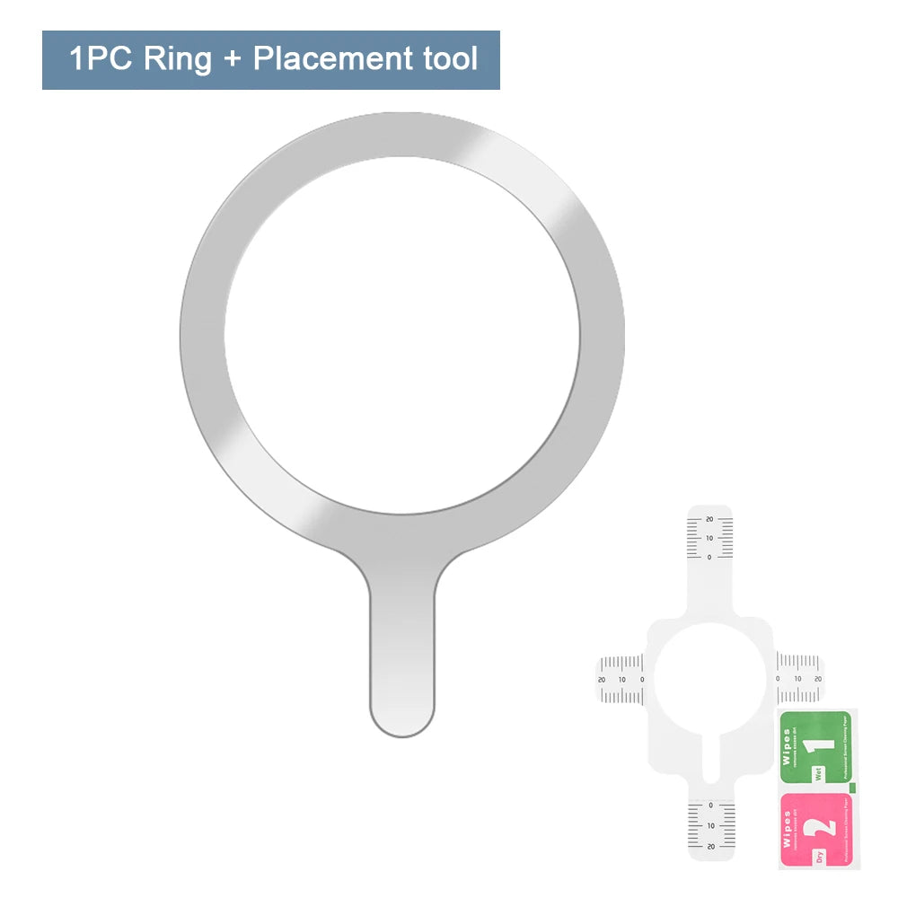 4pcs/3pcs/1pc/lot Metal Ring Plate For Magsafe Sheet Sticker iron Ring For iPhone 14 15 Magnetic Phone Holder Wireless Charger