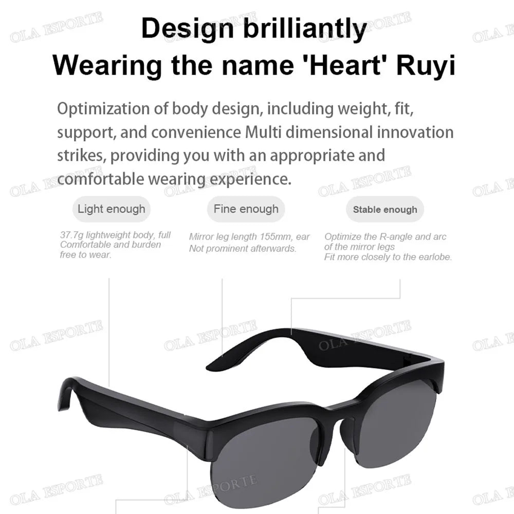 Smart Bluetooth Camera Glasses With Music