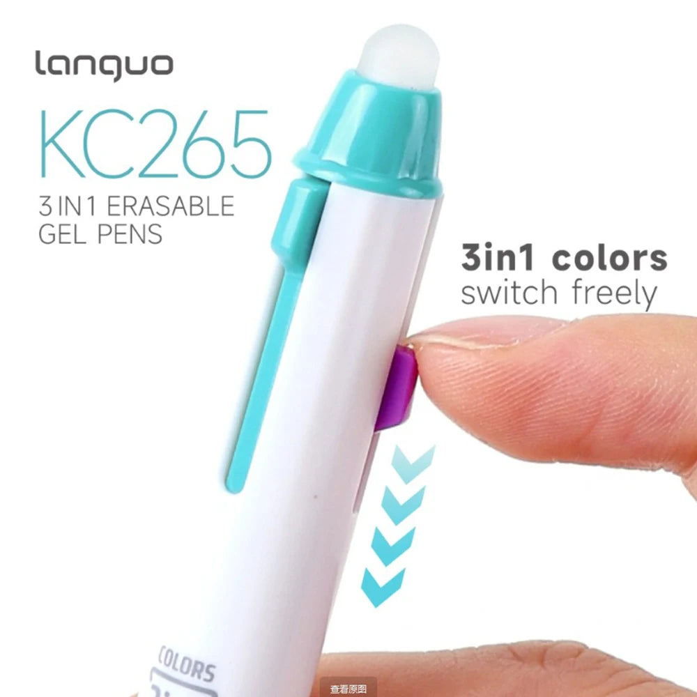 Languo Erasable Multicolor Pens 9/45 Colors 3-in-1 Ballpoint Pen