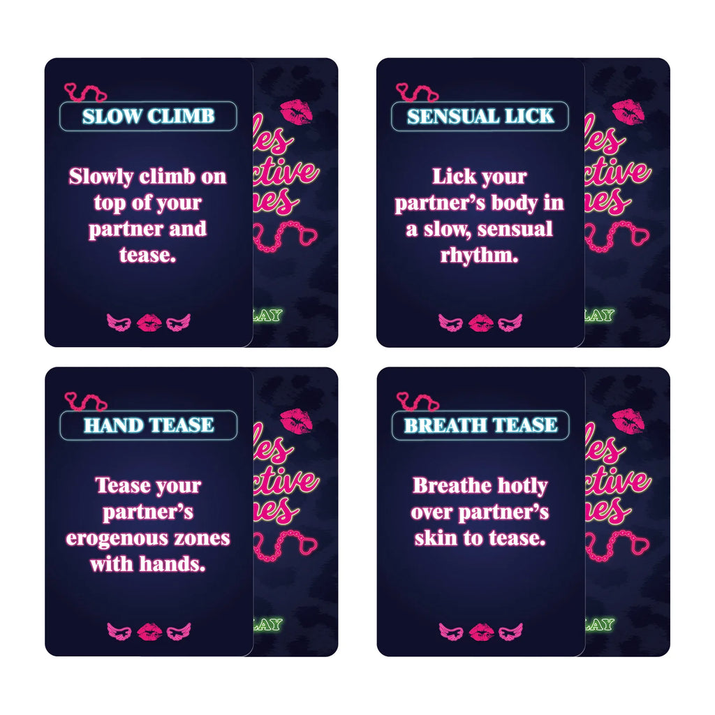 50pcs Interactive Fun Couple Game Cards Sexy Board Game for Female Friends Gathering Entertainment
