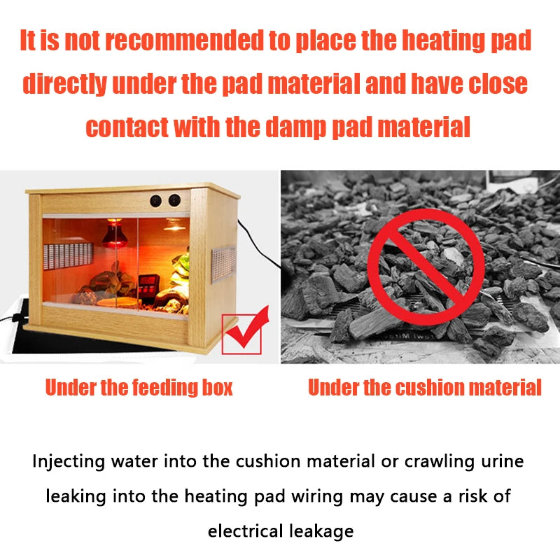 Reptile Heating Pad Spider Scorpion Palace Guarding Pet Snake Lizard