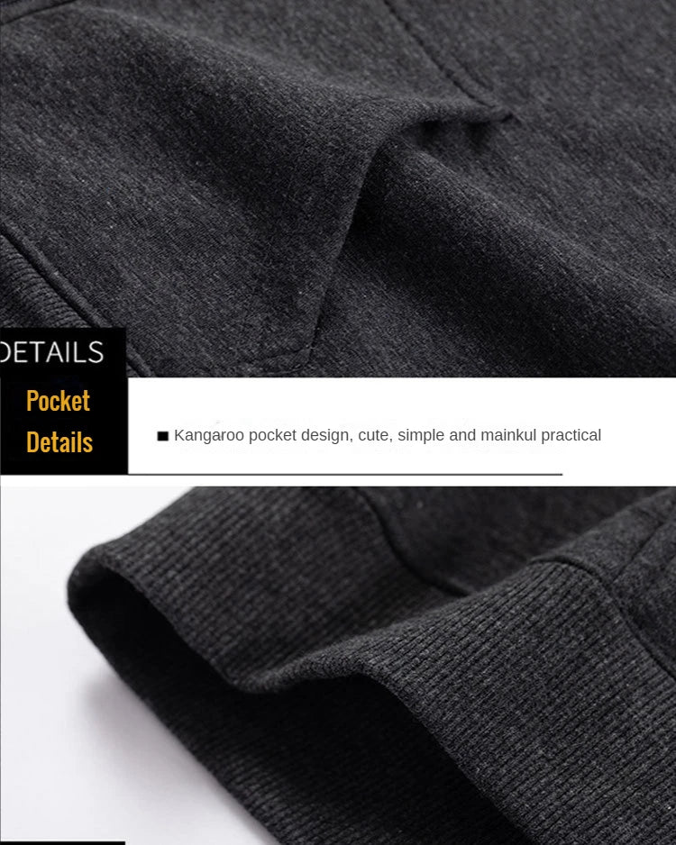 2024 Men Zip Oversized Hoodie Plus Sized Fleece Hood Long Sleeve Top Male Sweatshirt Zipper Loose Baggy Big Size Plus Large 12XL