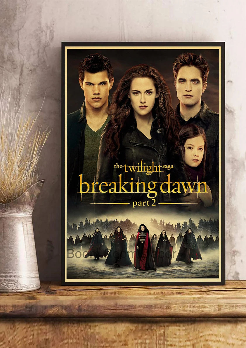 Film TV Movie Twilight Vintage Posters Wall Bedroom Painting Nostalgia Decor Aesthetic Cartoon Art Gift Print Art Wall Paintings