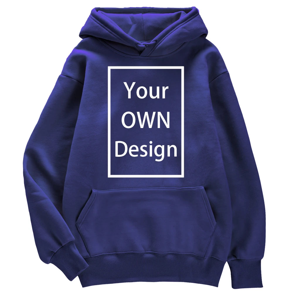 Your OWN Design Brand Logo/Picture Custom Men Women DIY Hoodies Sweatshirt Casual Hoody Clothing 14 Color Loose Fashion New 2023