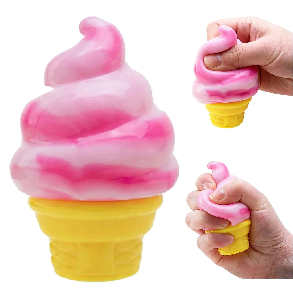 Ice Cream Shaped Decompression  Needoh Nice Cream Cone Surprise Stress Relief Squeeze Party Gifts Ornaments
