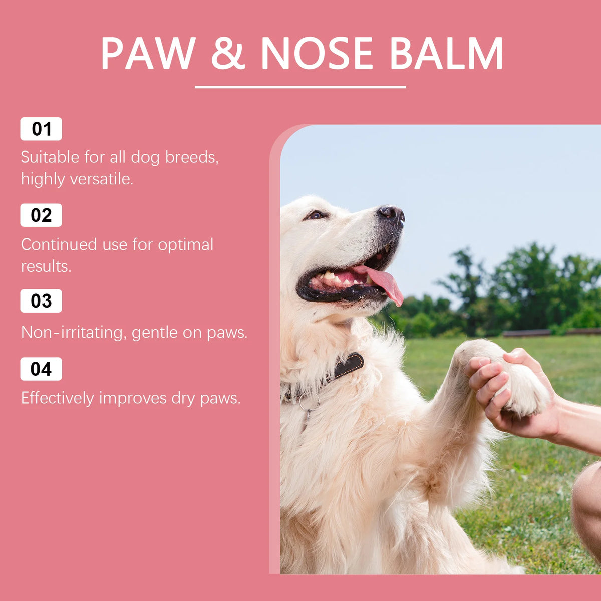 Pet Paw Care Wax Natural Anti Friction Wear Heal Dry Cracked Paws