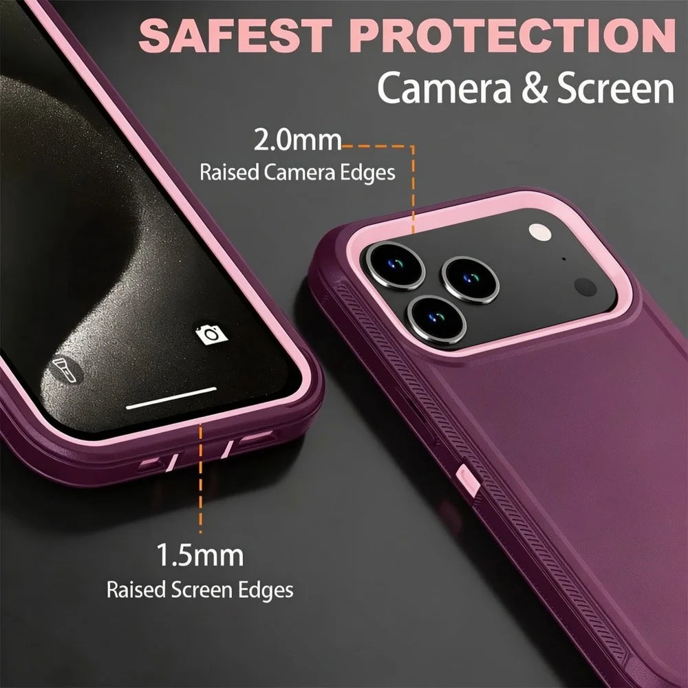 3in1 Defend Phone Case For iPhone 18 16 17