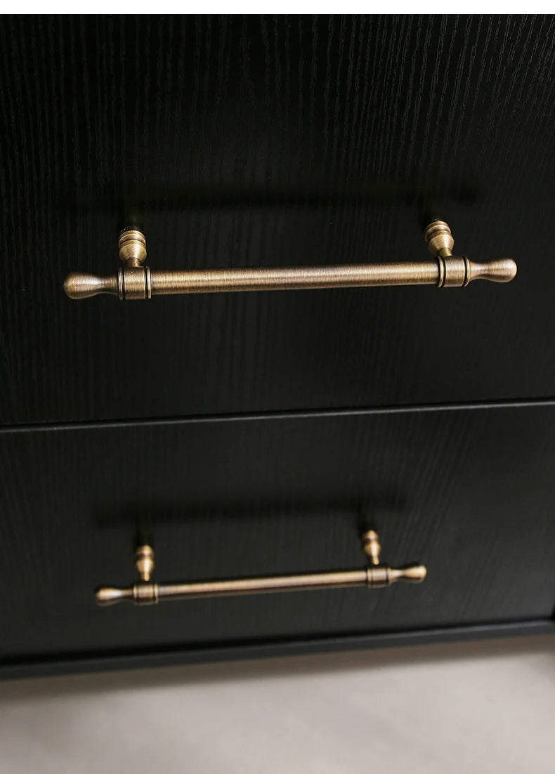 Satin Brass Cabinet Door Handles and Knobs Antique Drawer Pulls Vintage Kitchen Cupboard Handle Wardrobe Hardware French Style